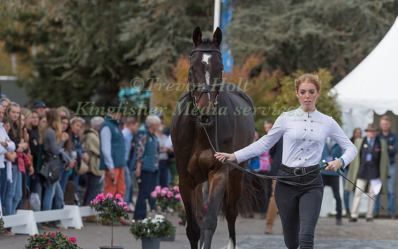 ALICE CASBURN AND TOPSPIN  AT THE FINAL HORSE INSPECTION OF THE