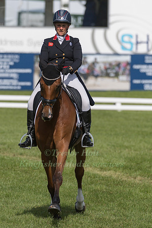GEMMA TATTERSALL (GBR) AND PAMERO 4 TAKING PART IN THE DRESSAGE PHASE OF THE  CIC THREE STAR COMPETITION AT THE 2017 EQUI-TREK BRAMHAM INTERNATIONAL HORSE TRIALS