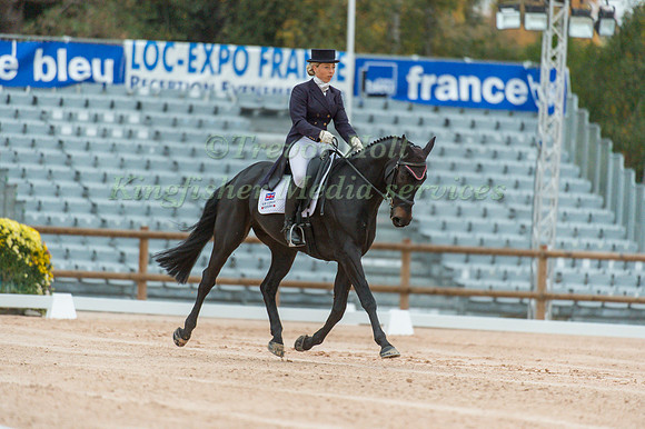 Emma Hyslop-Webb of Great Britain riding Pennlands Douglas