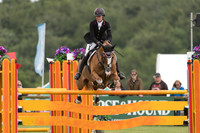 CAROLINE  MARTIN (USA) AND PEEBLY MAXIMUS TAKING PART IN THE SHOWJUMPING PHASE OF THE  BISHOP BURTTON COLLEGE CCI THREE STAR U25  COMPETITION AT THE 2017 EQUI-TREK BRAMHAM INTERNATIONAL HORSE TRIALS