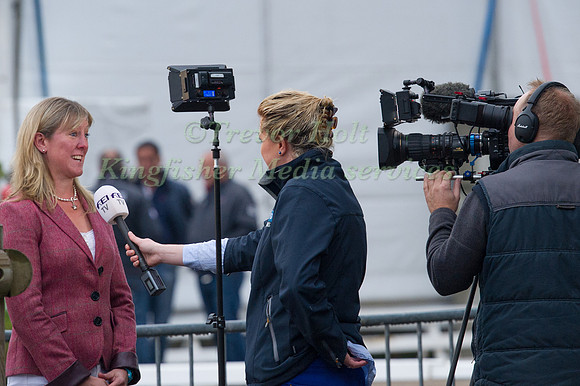 Nicola Wilson being interviewed for FEI TV