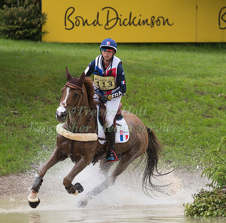 ALEXIS  GOURY (FRA) AND TROMPE L'OEIL D'EMERY TAKING PART IN THE CROSS COUNTRY PHASE OF THE  UNDER 25s CCI THREE STAR COMPETITION AT THE 2017 EQUI-TREK BRAMHAM INTERNATIONAL HORSE TRIALS