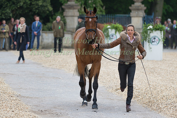Sarah Bullimore (GBR) and Reve Du Rouet at the Final  Horse Inspection of the 2017 Mitsubishi Motors Badminton Horse Trials