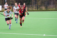 Womens Lilly Wolstenholme of Bowdon Hightown chases the ball league Hockey