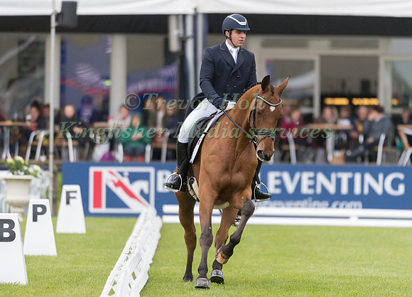 ADAM GILLESPIE (GBR) AND KASSEEDORF TAKING PART IN THE DRESSAGE PHASE OF THE  CIC THREE STAR COMPETITION AT THE 2017 EQUI-TREK BRAMHAM INTERNATIONAL HORSE TRIALS e