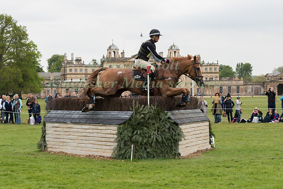 Andrew Nicholson (NZL) riding Nereo in the Cross Country phase of the 2017 Mitsubishi Motors  Badminton Horse Trials
