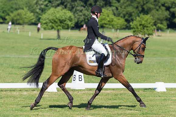 JULIA KRAJEWSKI (GER) RIDING SAMOURAI DU THOT IN THE DRESSAGE PHASE OF THE CICO THREE STAR AT THE 2017 HOUGHTON INTERNATIONAL HORSE TRIALS