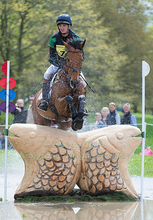 TOM JACKSON (GBR) RIDING  CARPA DU BUISSON Z COMPETING IN THE CROSS COUNTRY PHASE OF THE  CIC THREE STAR COMPETITION AT THE  2017 DODSON AND HORRELL CHATSWORTH INTERNATIONAL HORSE TRIAL.
