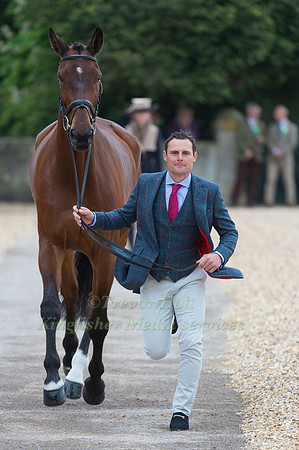 Alexander Bragg (GBR) and Zagreb at the first Horse Inspection of the 2017 Mitsubishi Motors Badminton Horse Trials