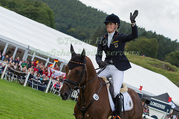 Sandra Auffarth of Germany riding Opgun Louvo
