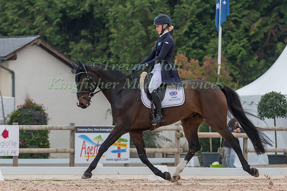 YASMIN INGHAM (GBR) AND NIGHT LINE TAKING PART IN THE DRESSAGE P