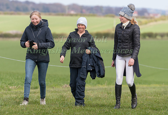 ROS CANTER WALKING THE COURSE