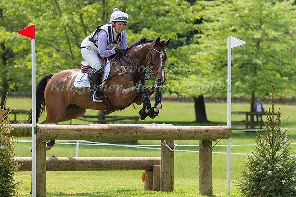 GEMMA TATTERSALL (GBR) RIDING BILLY HOPEFULL  IN THE CROSS COUNTRY PHASE OF THE CCI ONE STAR AT THE 2017 HOUGHTON INTERNATIONAL HORSE TRIALS
