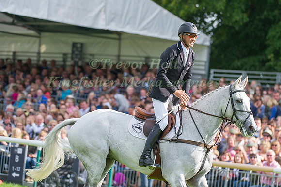 Andrew Nicholson (NZL) riding Avebury taking part in the Show Jumping Phase