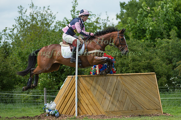NANA DALTON  RIDING COOLROCK WACKO JACKO COMPETING IN THE CROSS COUNTRY PHASE OF THE  INTERMEDIATE  COMPETITION AT THE  2017 ROCKINGHAM CASTLE INTERNATIONAL HORSE TRIAL.