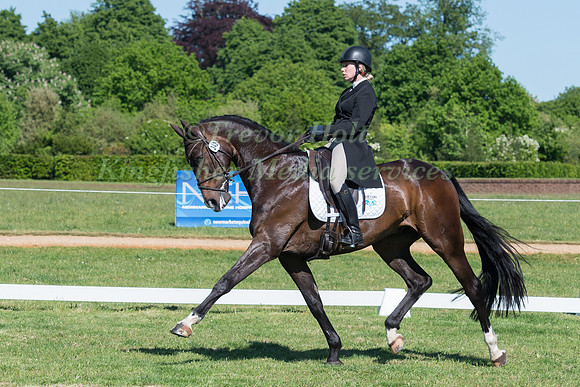 PAULIINA SWINDELLS RIDING FERRO S IN THE DRESSAGE PHASE OF THE CICO THREE STAR AT THE 2017 HOUGHTON INTERNATIONAL HORSE TRIALS