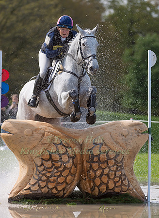 PATRICIA PYTCHES (GBR) RIDING  CES BALLYCAR CHIP COMPETING IN THE CROSS COUNTRY PHASE OF THE  CIC THREE STAR COMPETITION AT THE  2017 DODSON AND HORRELL CHATSWORTH INTERNATIONAL HORSE TRIAL.