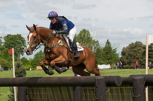 ZARA TINDALL  RIDING DROPS OF BRANDY COMPETING IN THE CROSS COUNTRY PHASE OF THE  INTERMEDIATE  COMPETITION AT THE  2017 ROCKINGHAM CASTLE INTERNATIONAL HORSE TRIAL.