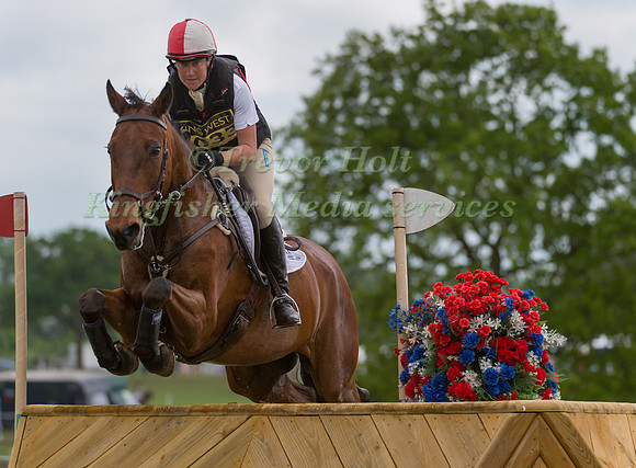 EMILY LOCHORE  RIDING HEXMALEYS HAYDAY COMPETING IN THE CROSS COUNTRY PHASE OF THE ADVANCED  INTERMEDIATE  CLASS AT THE  2017 ROCKINGHAM CASTLE INTERNATIONAL HORSE TRIAL.