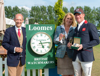 Robert and Robina Hill with Oliver Townend winner of the 2017 Robert Loomes Championship 2017