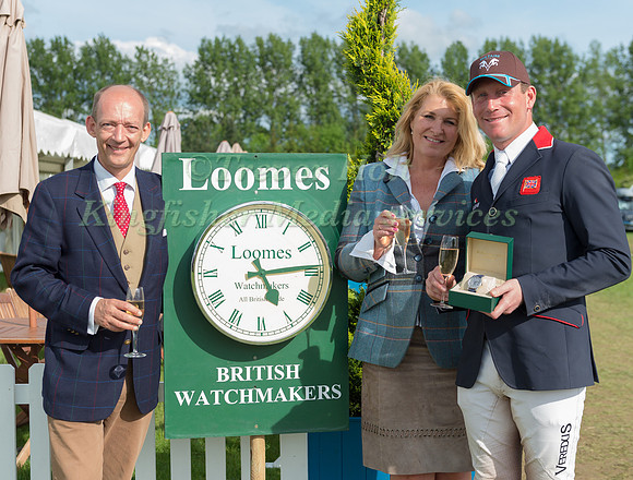 Robert and Robina Hill with Oliver Townend winner of the 2017 Robert Loomes Championship 2017