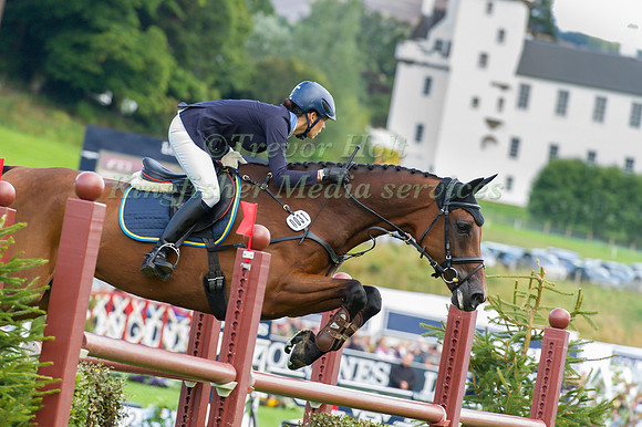 Louise Svensson-Jahde of Sweden riding Viva