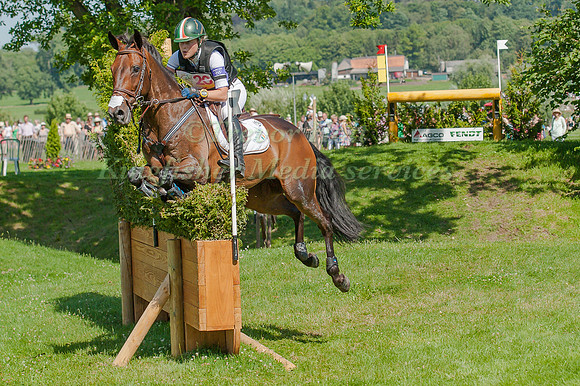 Camilla Speirs riding Portersize Just a Jiff  cross country