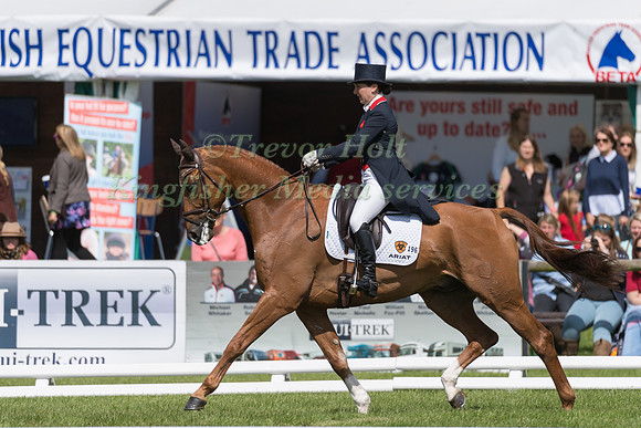 LAURA COLLETT (GBR) AND GRAND MANOEUVRE TAKING PART IN THE DRESSAGE PHASE OF THE  CIC THREE STAR COMPETITION AT THE 2017 EQUI-TREK BRAMHAM INTERNATIONAL HORSE TRIALS