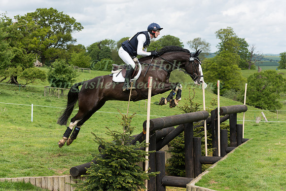 PAUL SIMS (GBR) RIDING OAKEN GEORGE COMPETING IN THE CROSS COUNTRY PHASE OF THE  CIC ONE STAR COMPETITION AT THE  2017 ROCKINGHAM CASTLE INTERNATIONAL HORSE TRIAL.
