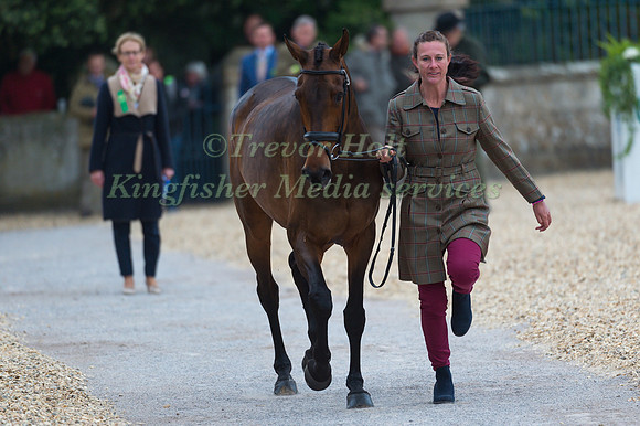 Lauren Kieffer (USA) and Veronica at the Final  Horse Inspection of the 2017 Mitsubishi Motors Badminton Horse Trials