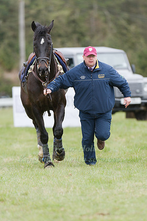 John Kyle returning a loose horse to its owner at Burnham Market