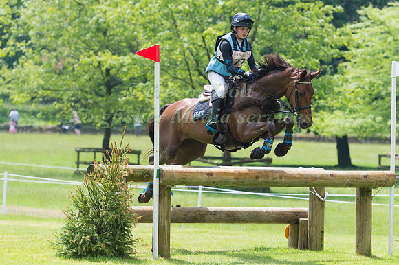 HARRIET UPTON (GBR) RIDING KILKENNY LADY  IN THE CROSS COUNTRY PHASE OF THE CCI ONE STAR AT THE 2017 HOUGHTON INTERNATIONAL HORSE TRIALS