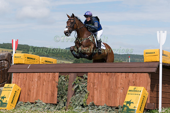 ZARA TINDALL (GBR) AND WATKINS TAKING PART IN THE CROSS COUNTRY PHASE OF THE CCI-S4* COMPETITION AT THE 2019 BARBURY HORSE TRIALS