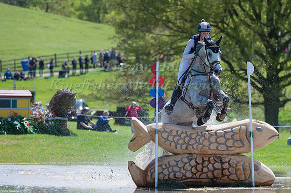 CAROLINE MARCH (GBR) RIDING  POSTMASTER COMPETING IN THE CROSS COUNTRY PHASE OF THE  CIC THREE STAR COMPETITION AT THE  2017 DODSON AND HORRELL CHATSWORTH INTERNATIONAL HORSE TRIAL.