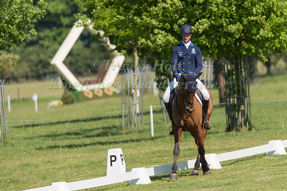 CHRISTOFFER FORSBERG (SWE) RIDING BANDIT KING IN THE DRESSAGE PHASE OF THE CICO THREE STAR AT THE 2017 HOUGHTON INTERNATIONAL HORSE TRIALS