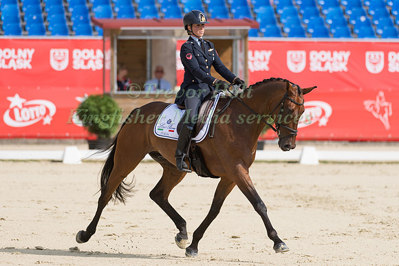VITTORIA PANIZZON (ITA) AND CHEQUERS PLAY THE GAME