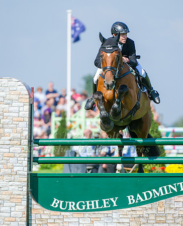 Ben Hobday (GBR) riding Mulrys Error taking part in the Show Jumping Phase
