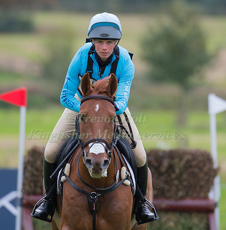 IZZY TAYLOR  AND ARTFUL TRINITY TAKING PART IN THE KBIS BRITISH 6YO CHAMPONSHIPS AT THE 2017 OSBERTON INTERNATIONAL HORSE TRIALS