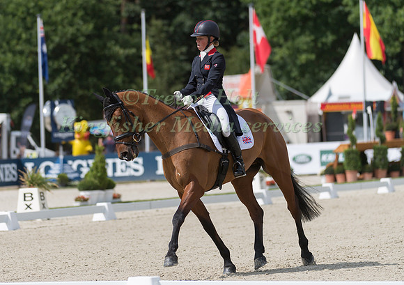 ROSALIND CANTER (GBR) AND ZENSHERA TAKING PART IN THE DRESSAGE P