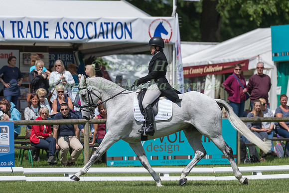 PATRICIA PYTCHES (GBR) AND CES BALLYCAR CHIP TAKING PART IN THE DRESSAGE PHASE OF THE  CIC THREE STAR COMPETITION AT THE 2017 EQUI-TREK BRAMHAM INTERNATIONAL HORSE TRIALS