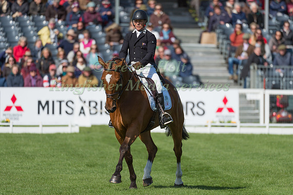 Blyth Tait (NZL) riding Bear Necessity V in the Dressage phase  of  the 2017 Mitsubishi Motors  Badminton Horse Trials