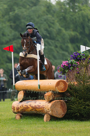 Flora Harris (GBR) riding Bayano