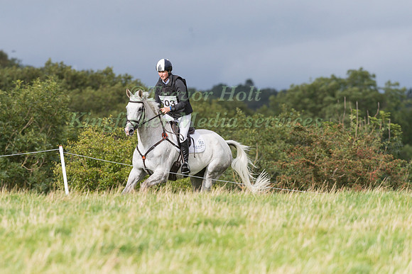 HOLLIE SWAIN RIDING  FARUQ ALDRUP TAKING PART IN THE A.W. JENKIN