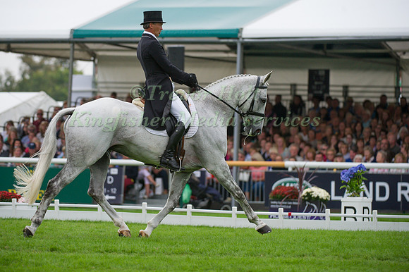 Andrew Nicholson (NZL) riding Avebury competing in the dressage test