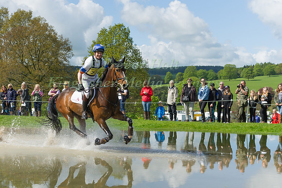 FRANCIS WHITTINGTON (GBR) RIDING  CARLCHEN COMPETING IN THE CROSS COUNTRY PHASE OF THE  CIC THREE STAR COMPETITION AT THE  2017 DODSON AND HORRELL CHATSWORTH INTERNATIONAL HORSE TRIAL.