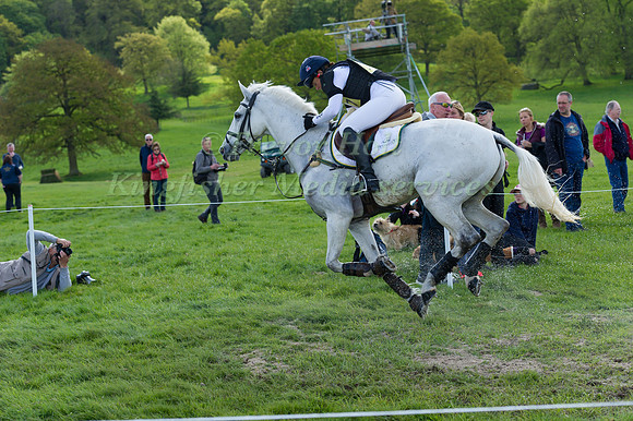 PIPPA FUNNELL (GBR) RIDING  BILLY THE BIZ COMPETING IN THE CROSS COUNTRY PHASE OF THE  CIC THREE STAR COMPETITION AT THE  2017 DODSON AND HORRELL CHATSWORTH INTERNATIONAL HORSE TRIAL.