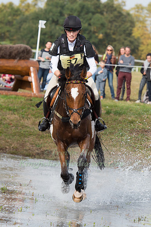 Anna-Maria Rieke of Germany riding Petite Dame
