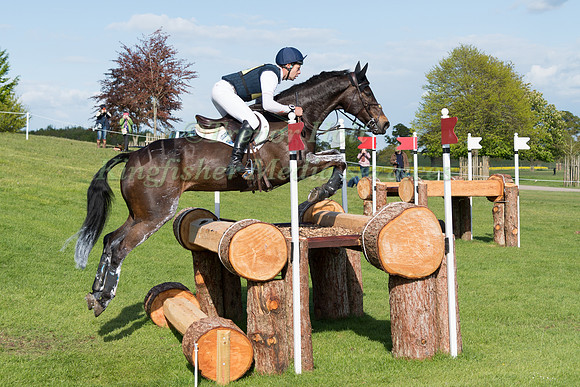 Christopher Burton (AUS) and  Cooley Lands  taking part in the cross country phase of the 2019 Mitsubishi Motors Badminton Horse Trials