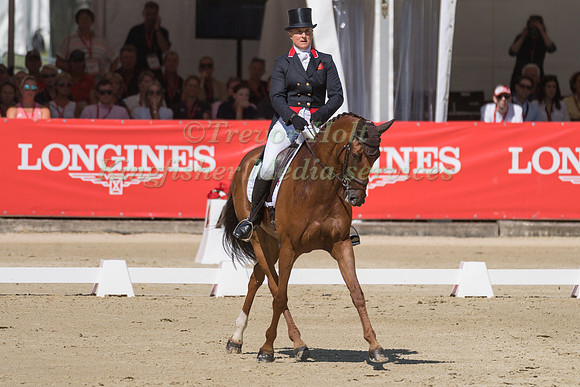 KRISTINA COOK (GBR) AND BILLY THE RED