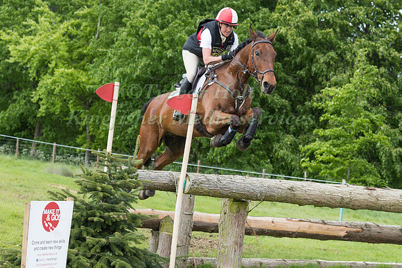 EMILY LOCHORE  RIDING HEXMALEYS HAYDAY COMPETING IN THE CROSS COUNTRY PHASE OF THE ADVANCED  INTERMEDIATE  CLASS AT THE  2017 ROCKINGHAM CASTLE INTERNATIONAL HORSE TRIAL.